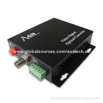 Video Optical Converter for 1-channel Video in Mini Type with Full Built-in Power SupplyNew